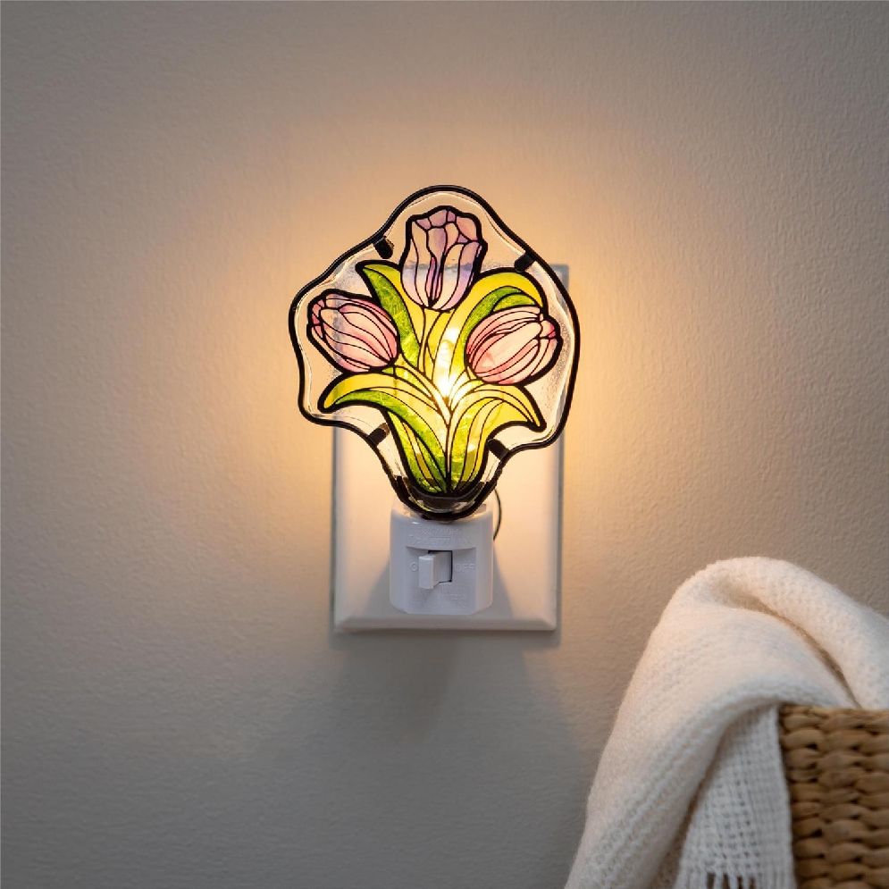 What She Shed Tulip Glass Nightlight  