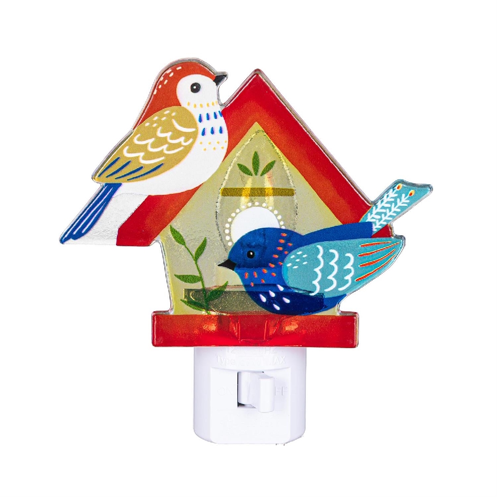 Birdhouse Glass Nightlight  