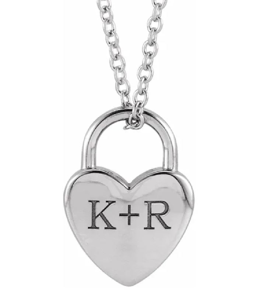Engraved Heart-Shaped Pendant with Chain
Engra...