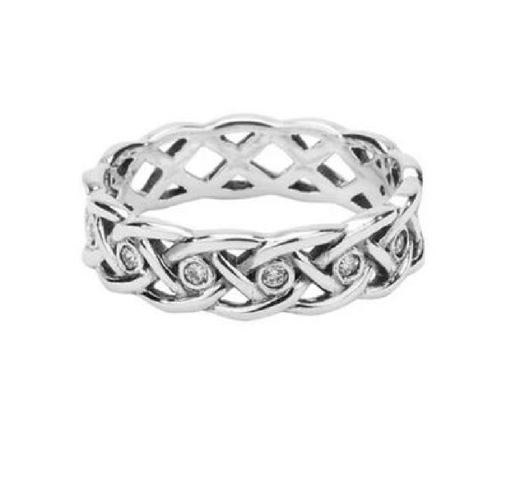 Keith Jack
Love Knot Ring with Interwoven Ston...