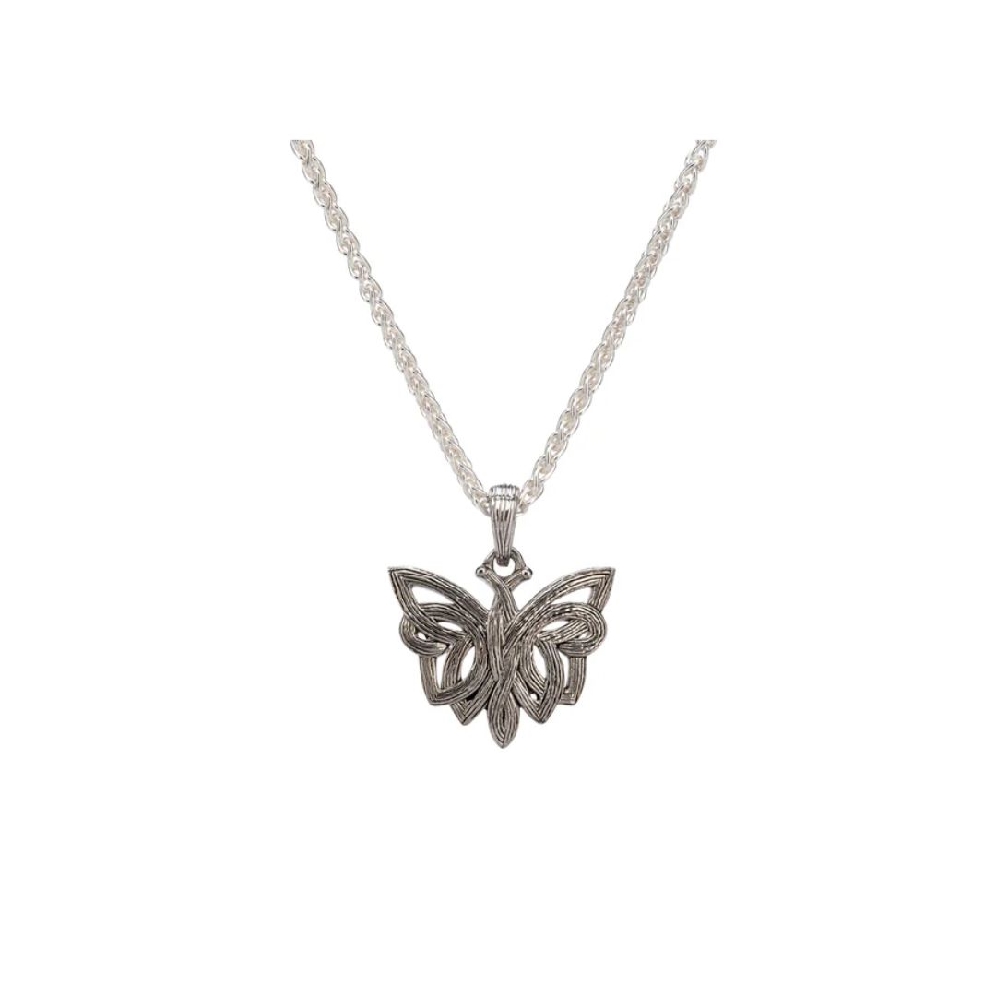 Keith Jack
Butterfly Pendant 
Silver/ Rhodium...