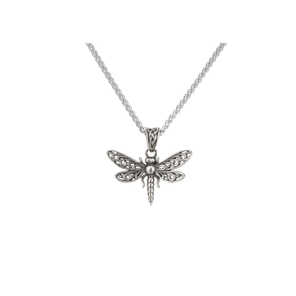 Keith Jack 
Oxidized Silver Dragonfly Pendant...