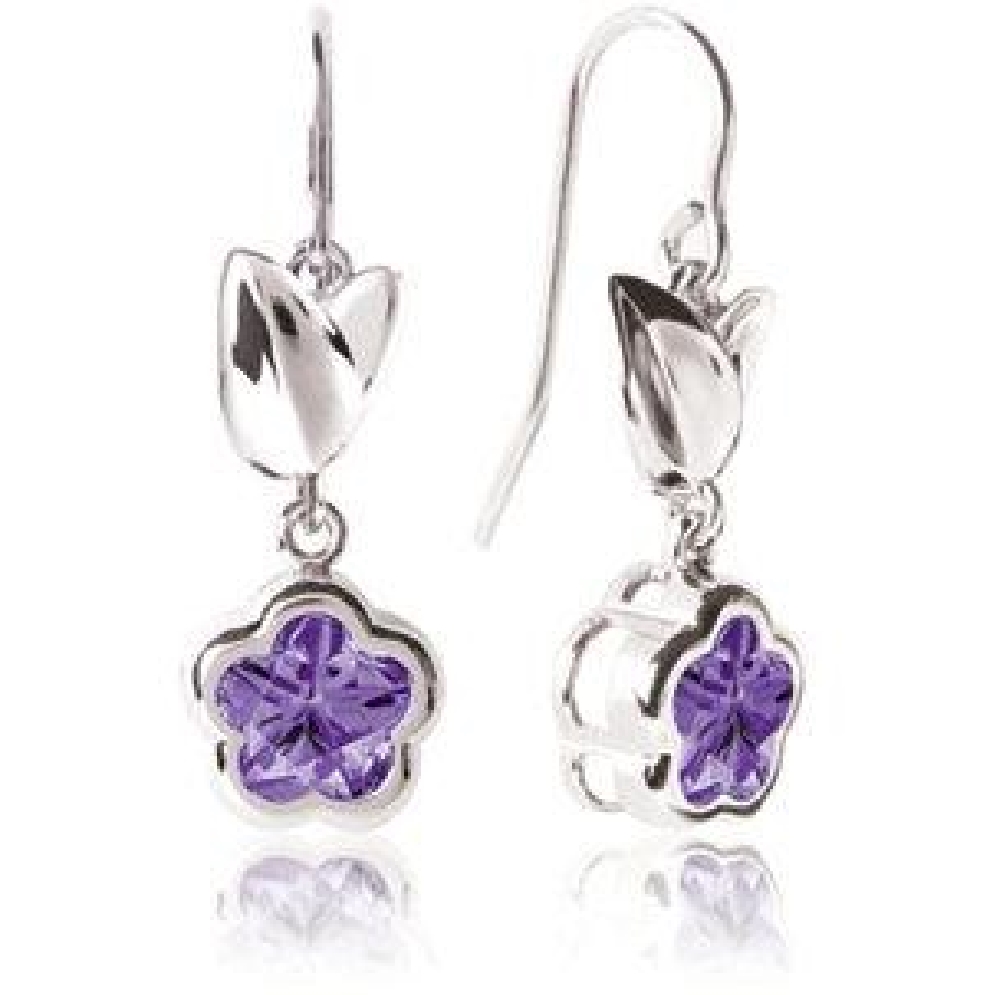 Silver BFlower French Hook Earrings
Available ...