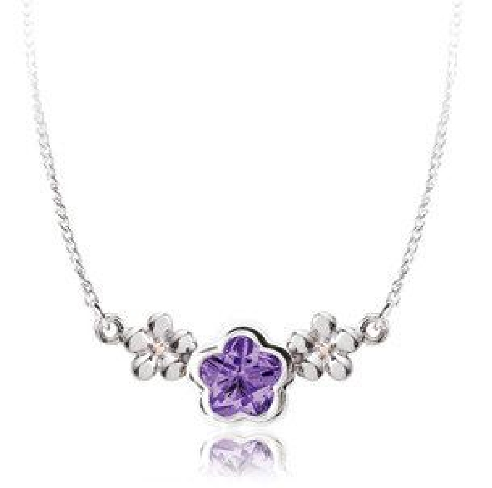 Silver BFlower Necklace w/Flower
Available in ...
