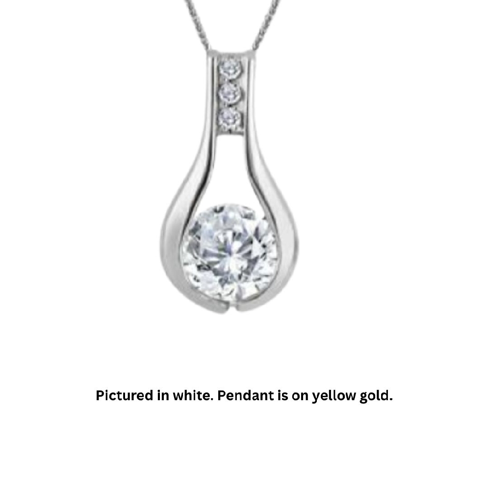 LAB-Grown Diamond Pendant 1.04ctw
1.0ct Centre...