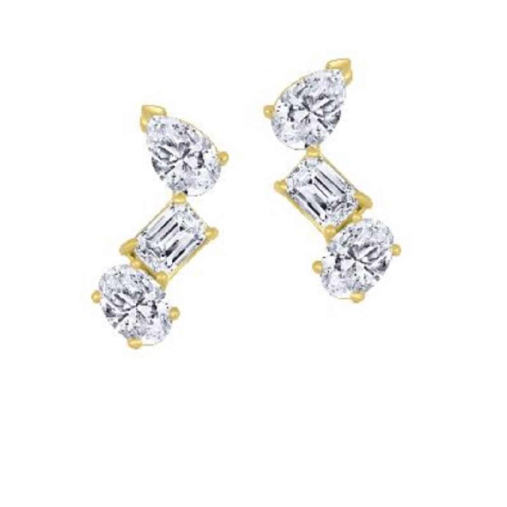 LAB-Grown Diamond Earrings 1.5ctw
10KT Yellow ...