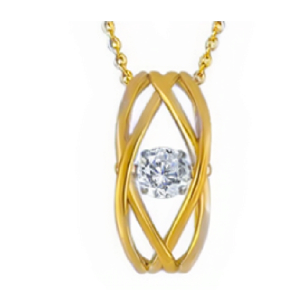 LAB-Grown Diamond Pendant 0.25ct
14KT Yellow G...
