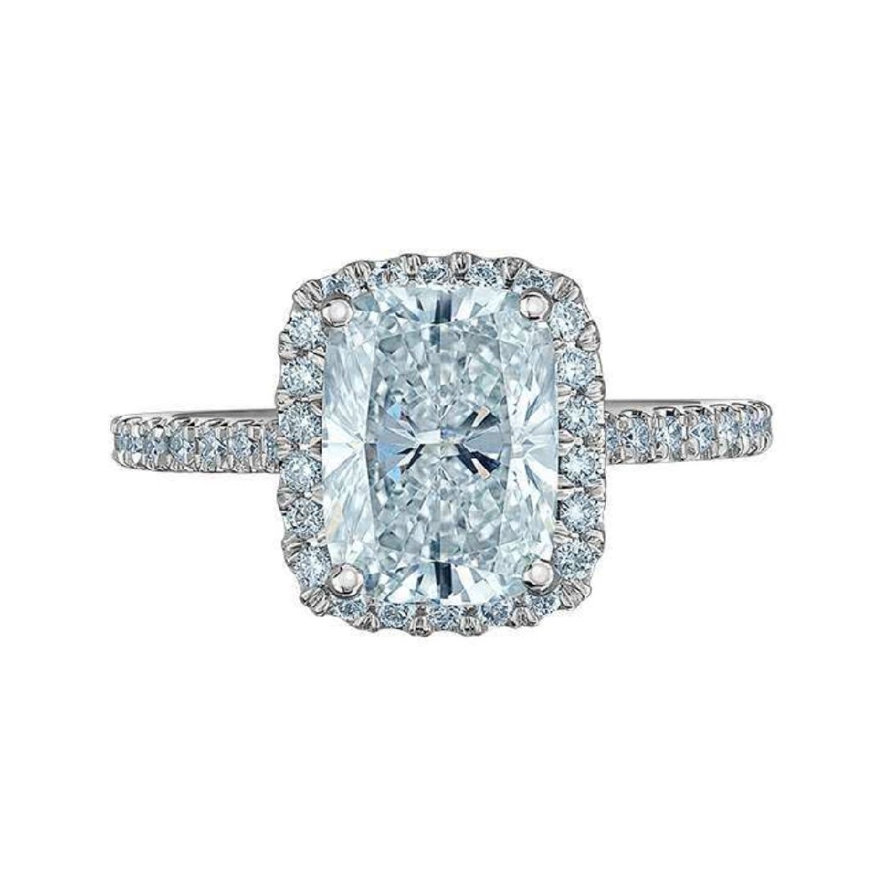 LAB-Grown Diamond Ring 3.51ctw 
14KT White Gol...