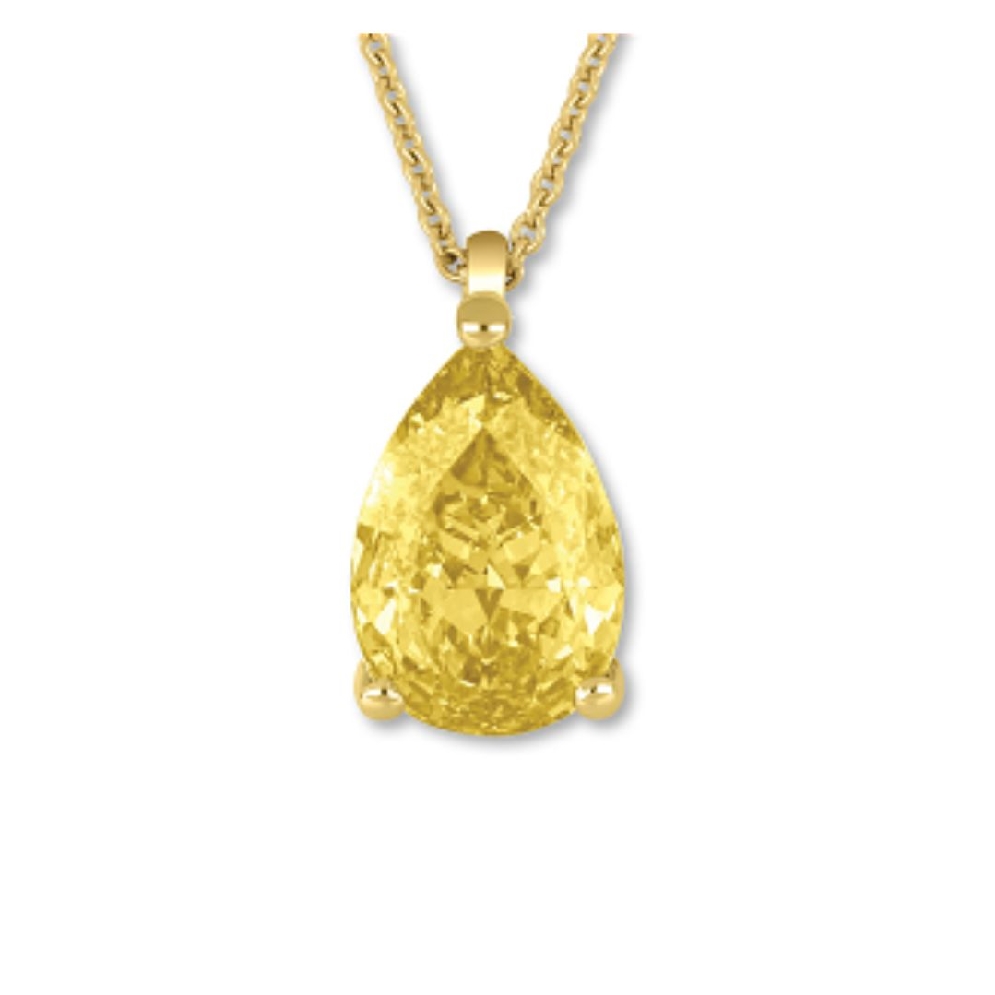 LAB-Grown Yellow Diamond Pendant 0.80ct
10KT Y...