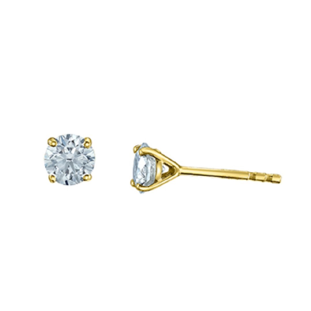 LAB-Grown Diamond Studs 1.0ctw
10KT Yellow Gol...