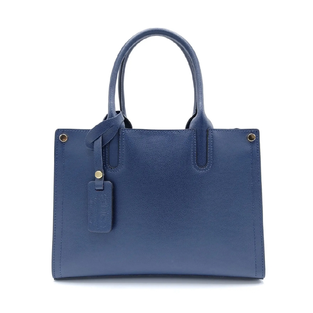 Genuine Palmellato Leather Handbag in Blue
Mad...