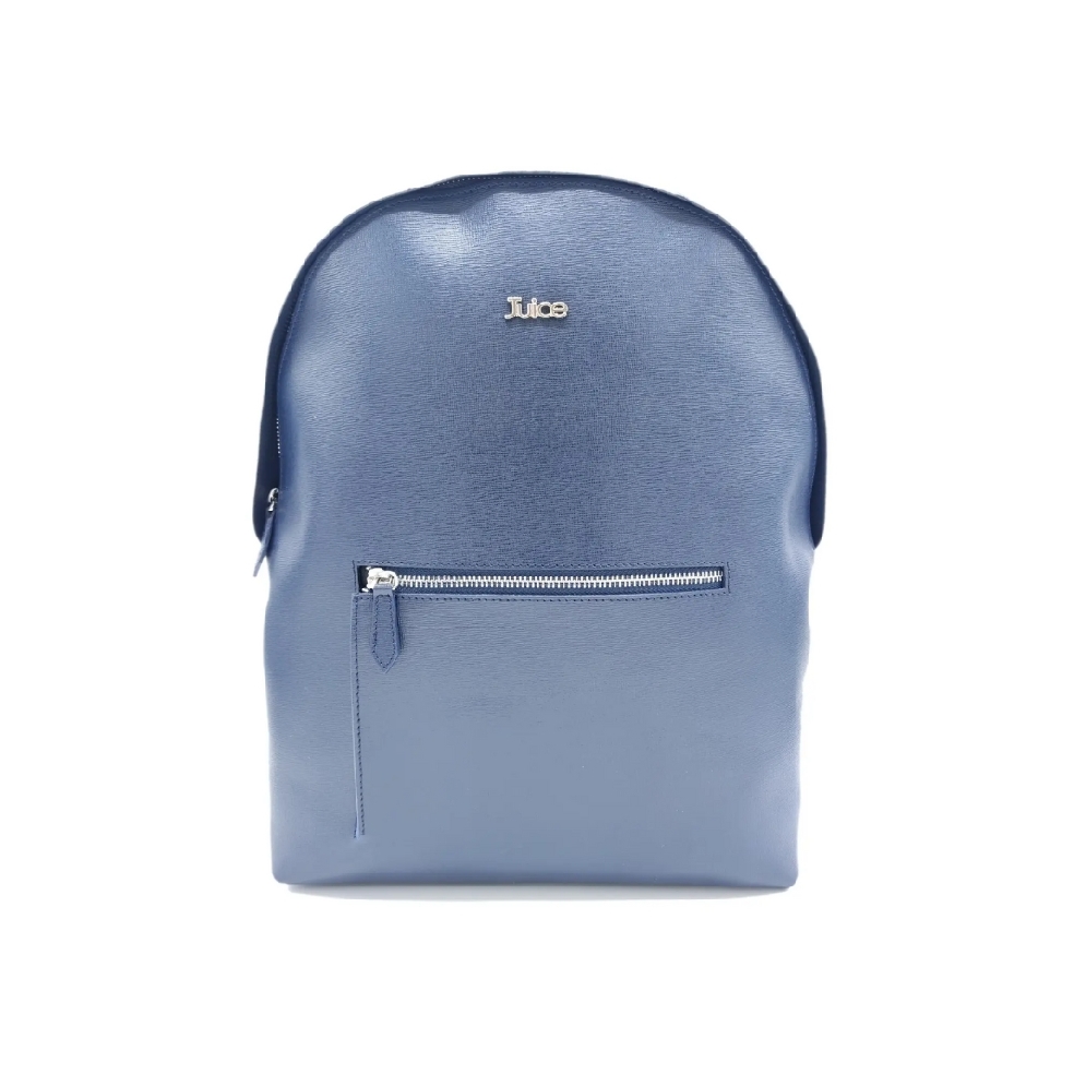 Saffiano Genuine Leather Backpack in Blue
Made...