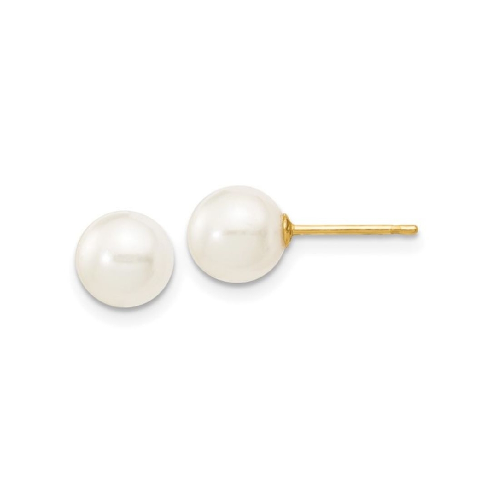 Freshwater Cultured Pearl Earrings
6-7mm Near ...