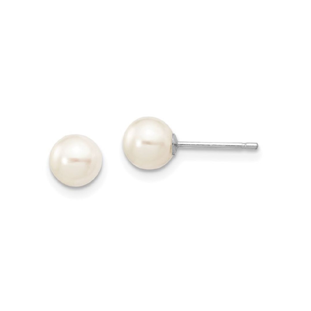 Freshwater Cultured Pearl Earrings
5-6mm Near ...