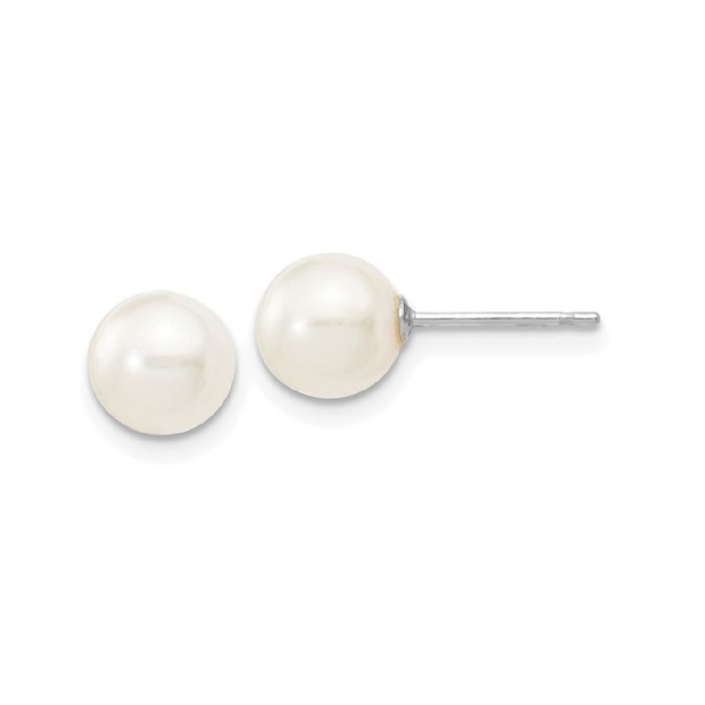 Freshwater Cultured Pearl Earrings
6-7mm Round...
