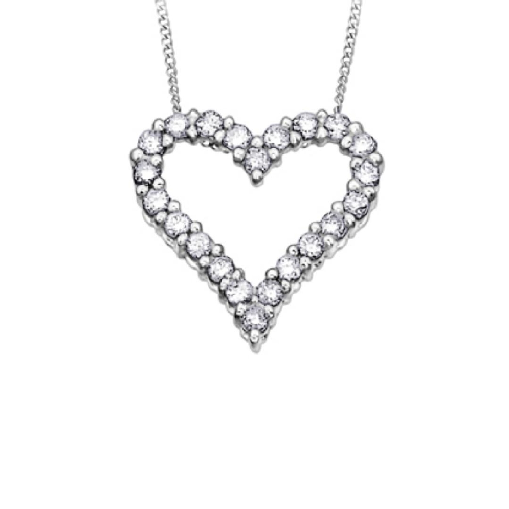 Diamond Heart Pendant 0.50ctw

10KT White Gold  
