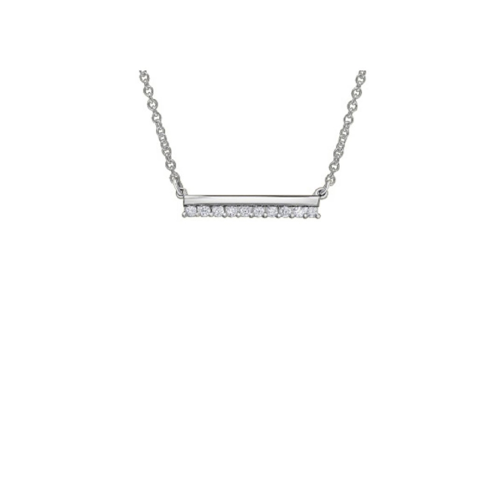 Diamond Bar Pendant 0.075ctw
10KT White Gold  