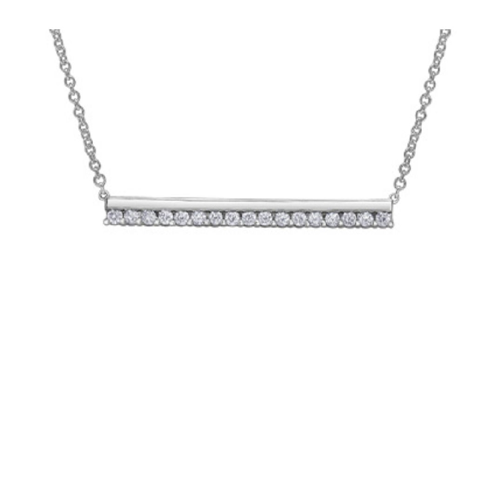 Diamond Bar Pendant 0.25ctw
10KT White Gold  