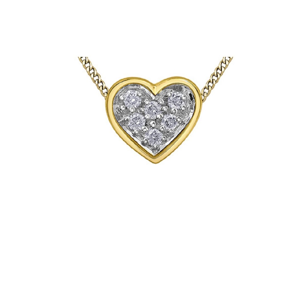Diamond Heart Pendant 0.05ctw
10KT Yellow Gold  