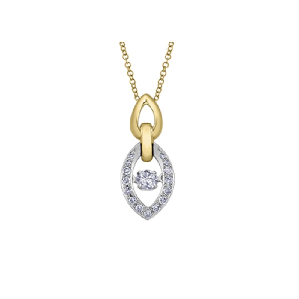 Pulse™ Diamond Pendant
 .20ctw
10Kt YG/WG  
