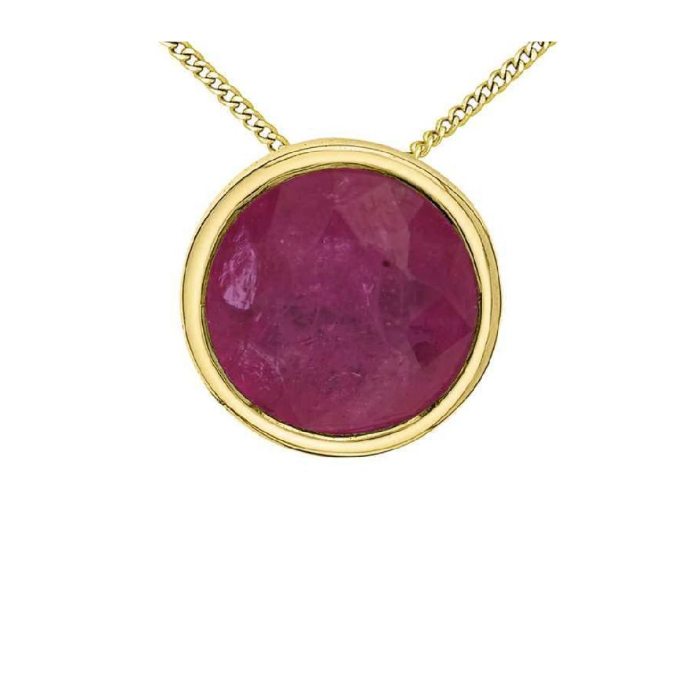 Ruby Pendant 
10KT Yellow Gold

  