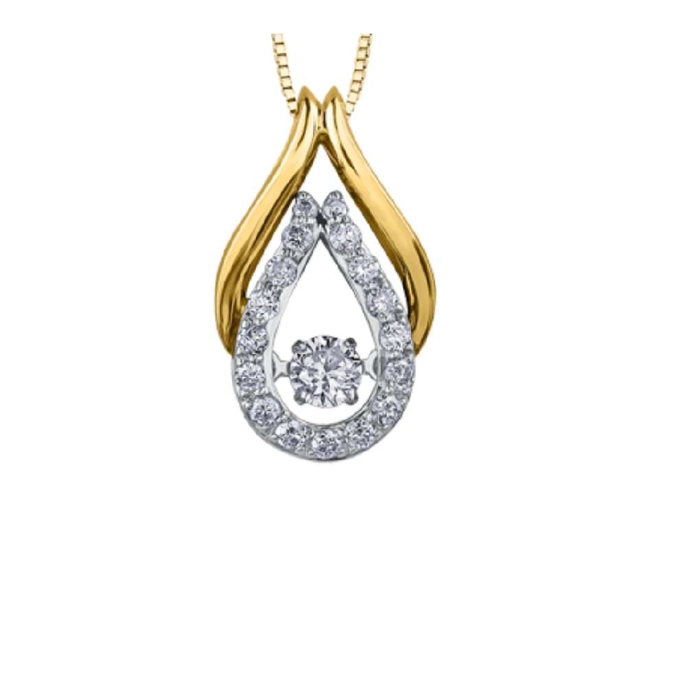 Canadian Center Diamond   Pulse   Pendant 0.25c...