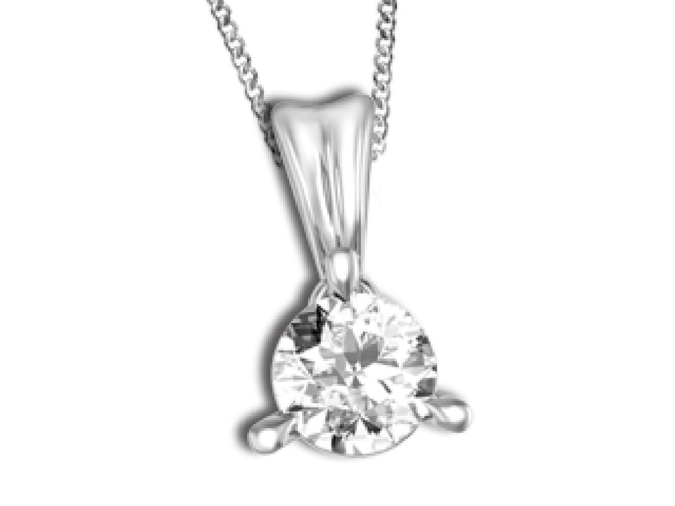 14KT WG Canadian Diamond Pendant 0.265ct
CAD: ...