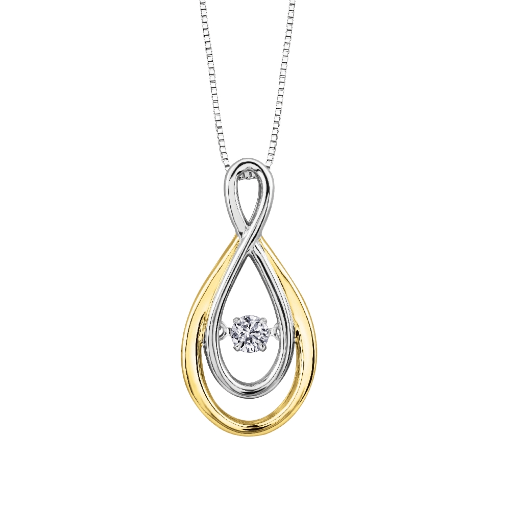    Pulse   Diamond Pendant 0.10ctw
10KT WG/YG...