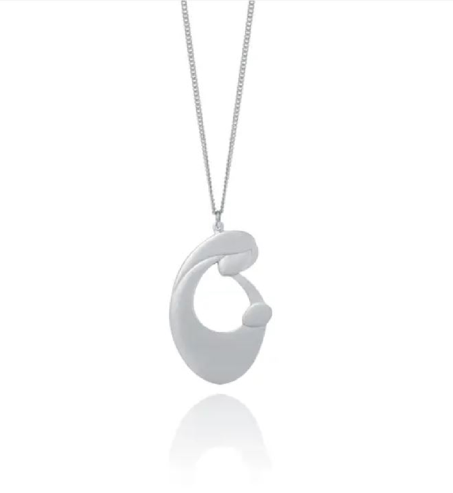 Pewter Essence Cherish Pendant 18   Chain  