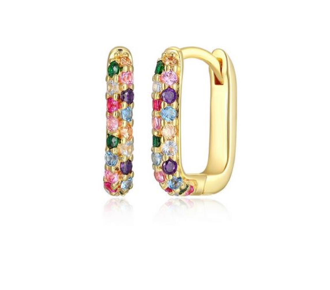 Reign Diamondlite CZ
Multi Color Stones Hoop E...