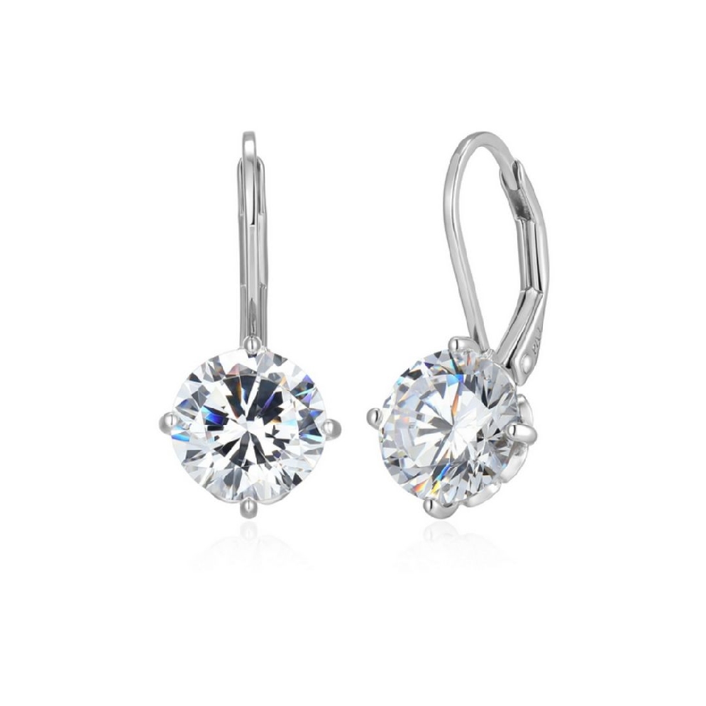 Reign Diamondlite CZ
Leverback Earrings
Silve...