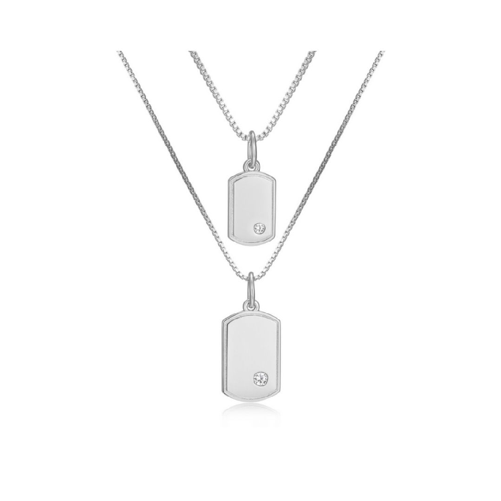 Reign 
Diamondlite CZ
Mini Me Dog Tag Pendant...