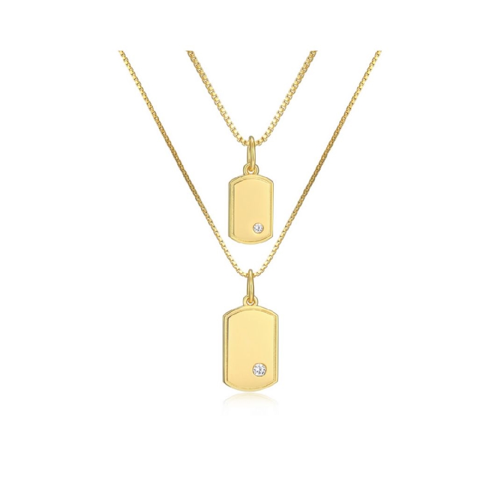 Reign Diamondlite CZ
Mini Me Dog Tag Pendant S...