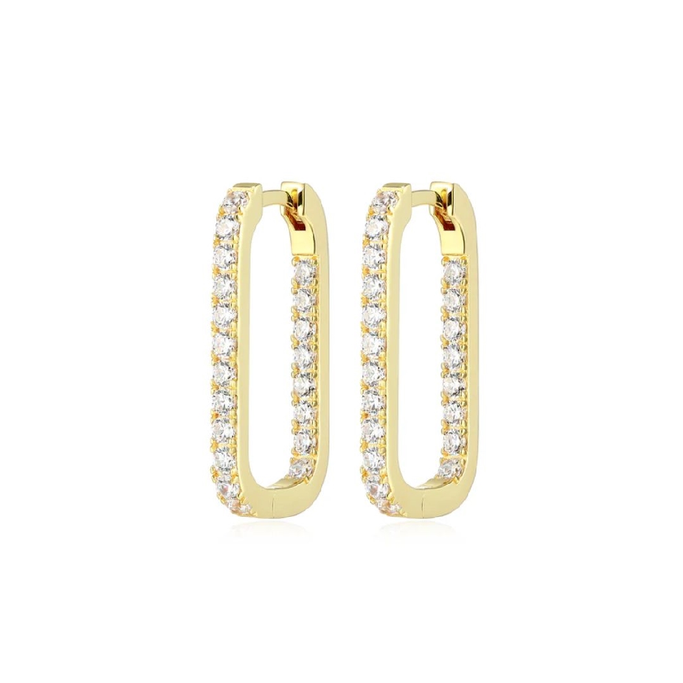 Diamondlite CZ
Square Hoop Earrings w/CZ
Ster...