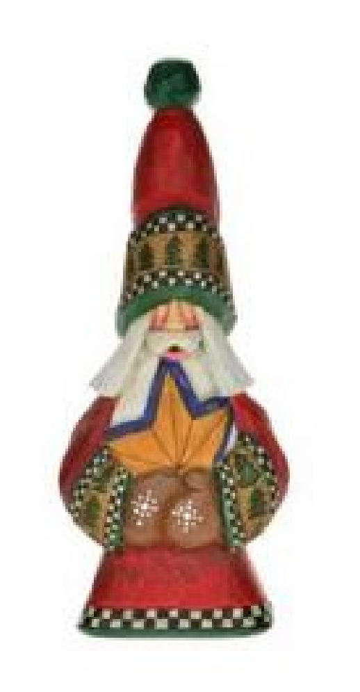 Cottage Carvings Santa Holding Maple Leaf 9    