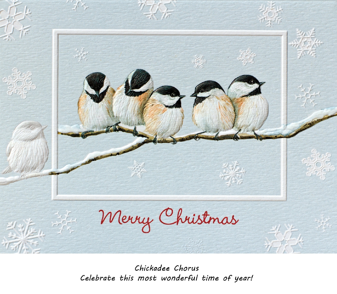 Petite Christmas Cards. Set of 10 cards. Variou...