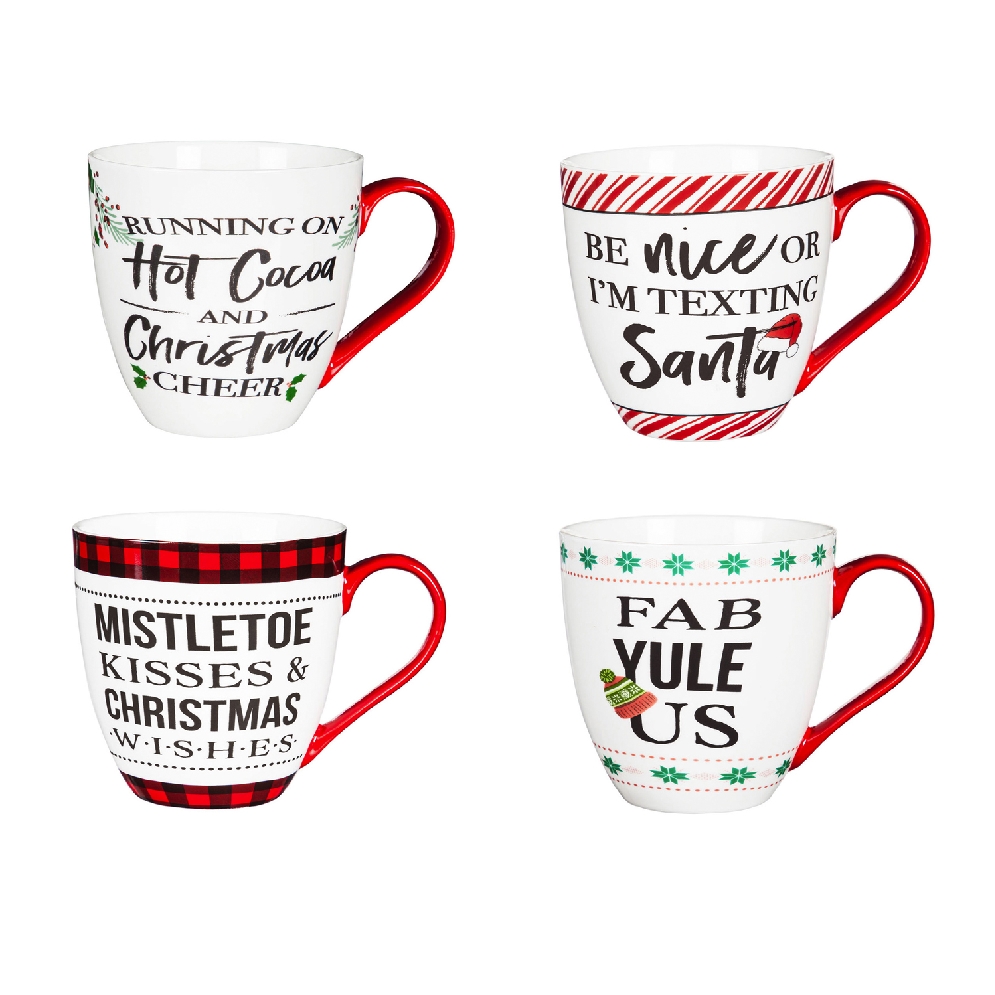 Holiday Sentiments  Ceramic Cup O  Java; 17 OZ  
