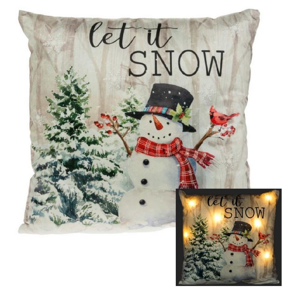   Let It Snow   LED Pillow
16x16    
