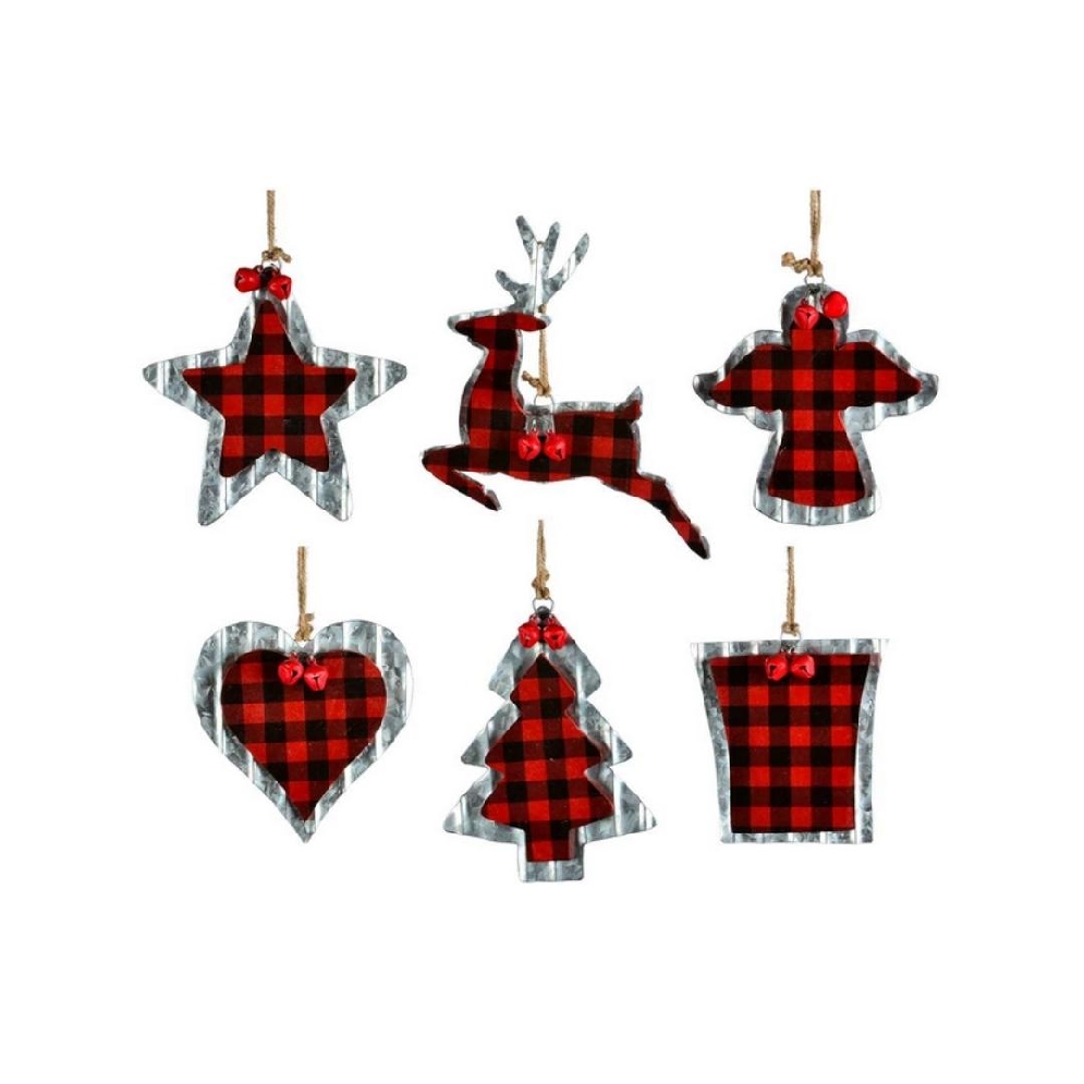 Plaid Glavanized Ornaments
Choose from 6 styles  