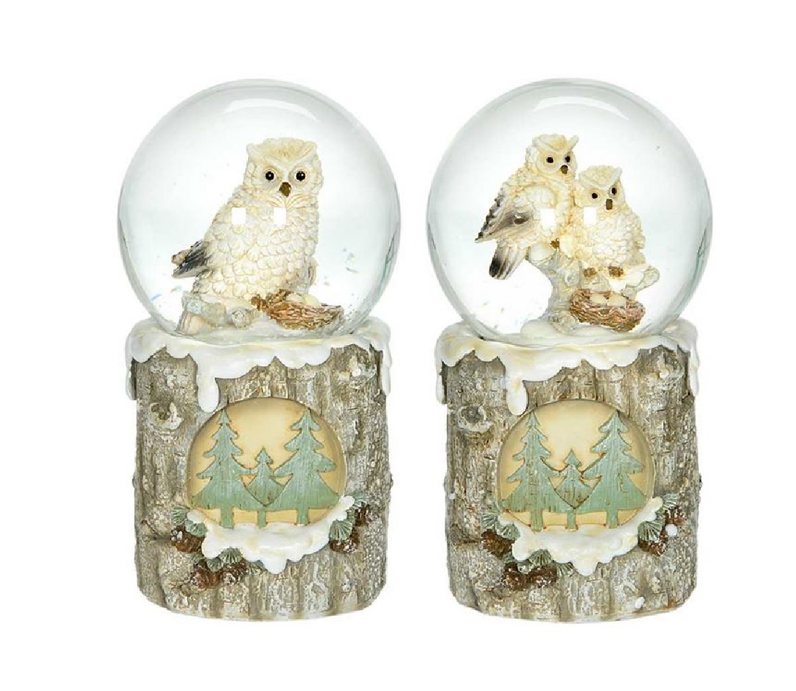 LED Woodland Snowglobe w/ Owls
2 Styles
6    