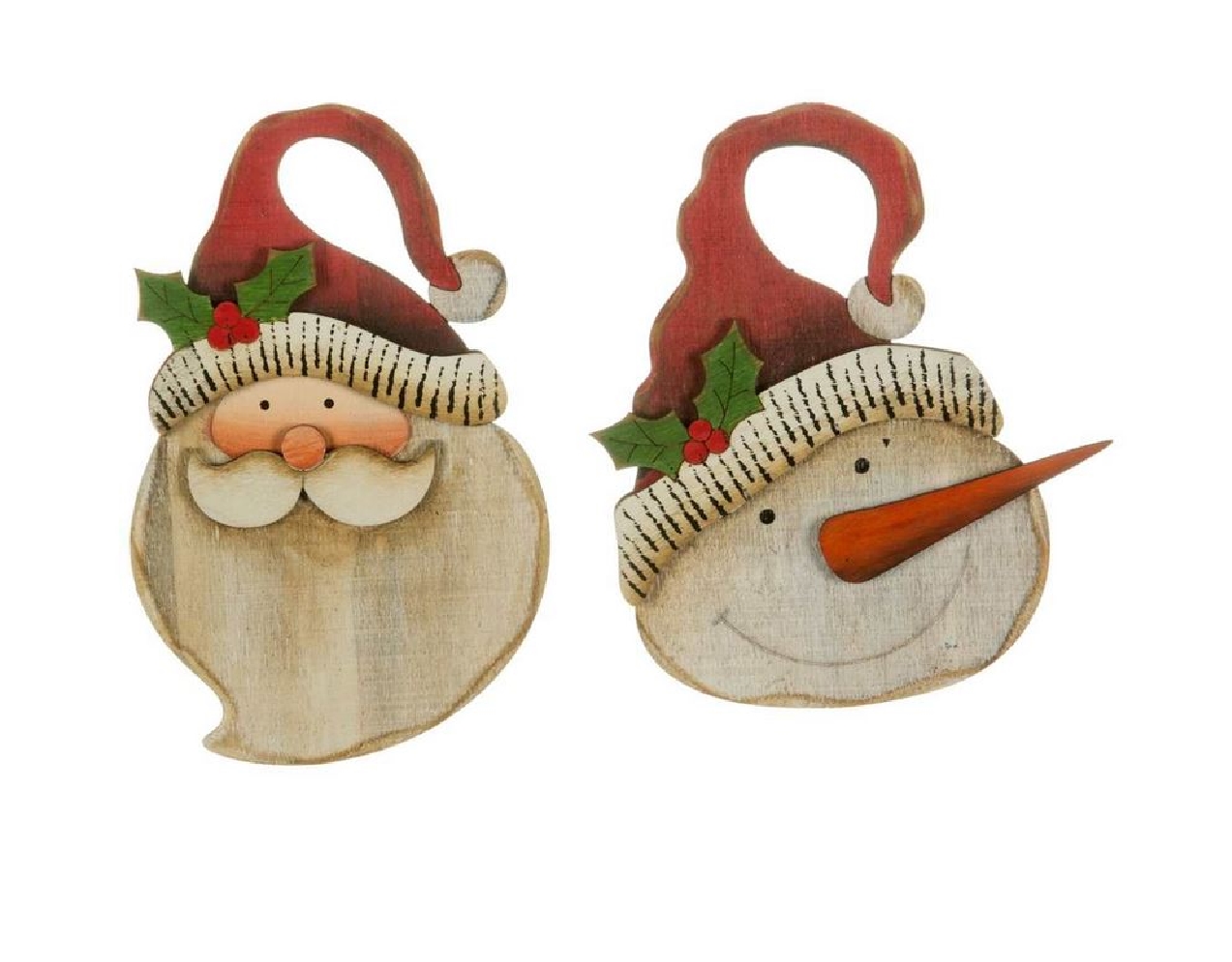 Wood Santa Or Snowman Head
Hanging Ornament
5...