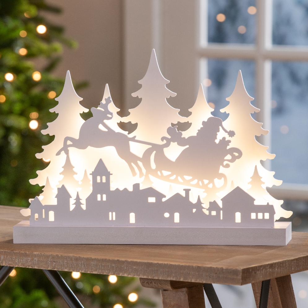 LED Sled with Reindeer Scene Table Decor

Add...