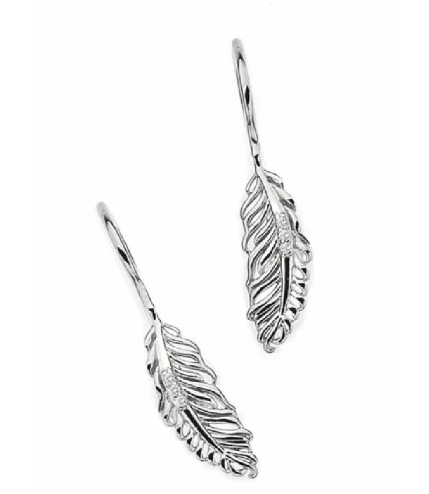 White Ice Sterling Silver Rhodium-plated .01ctw...