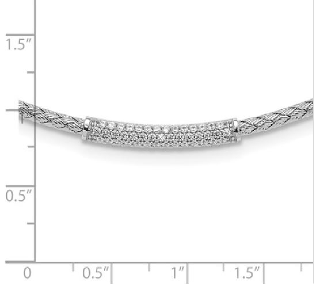 CZ Woven Necklace
CZ; Silver/Rhodium Plated
1...