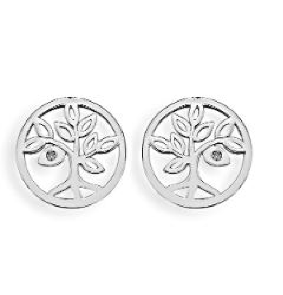 White Ice Sterling Silver Rhodium-plated Diamon...