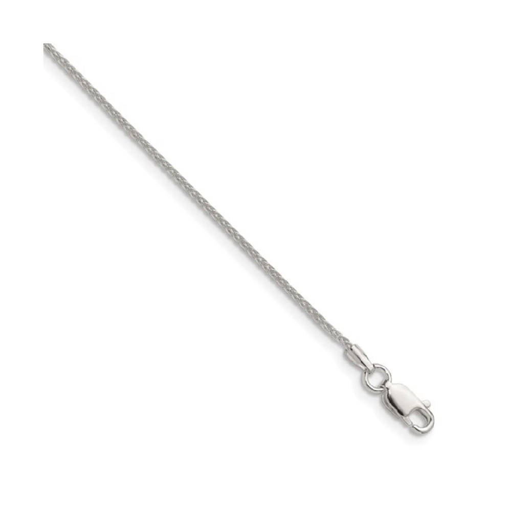 Sterling Silver
Diamond Cut Double Spiga Chain...