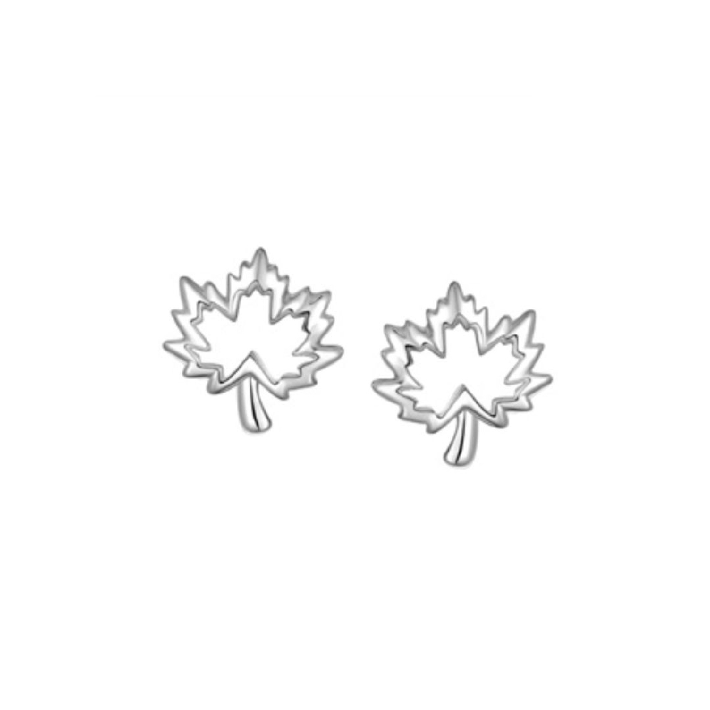 Legend Sterling Silver
Maple Leaf Earrings  