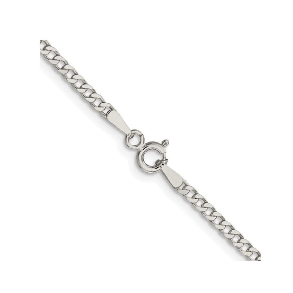 Sterling Silver 
Bevelled Curb Chain 
2.3mm
...