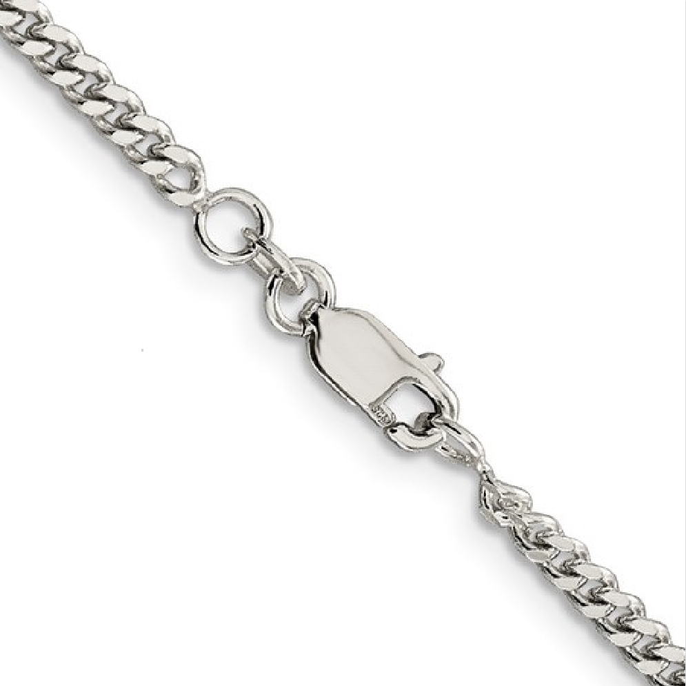 Silver Curb Chain 3mm
Rhodium Plated
22    