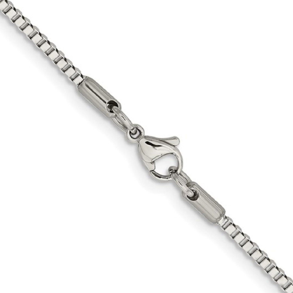 Chisel Steel
Box Chain 
2.0mm
22    